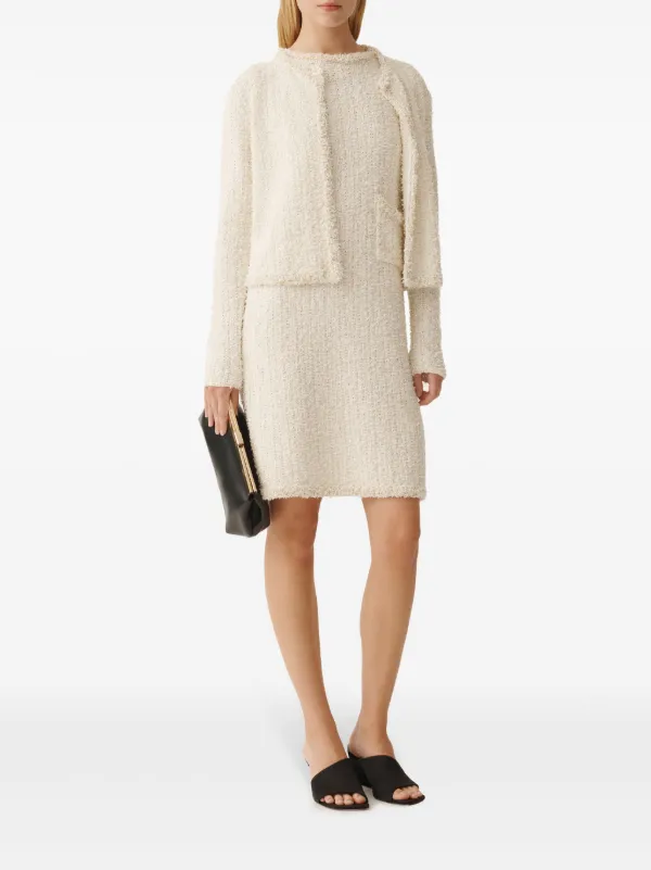 Fabiana Filippi Tweed Jacket | White | FARFETCH UK