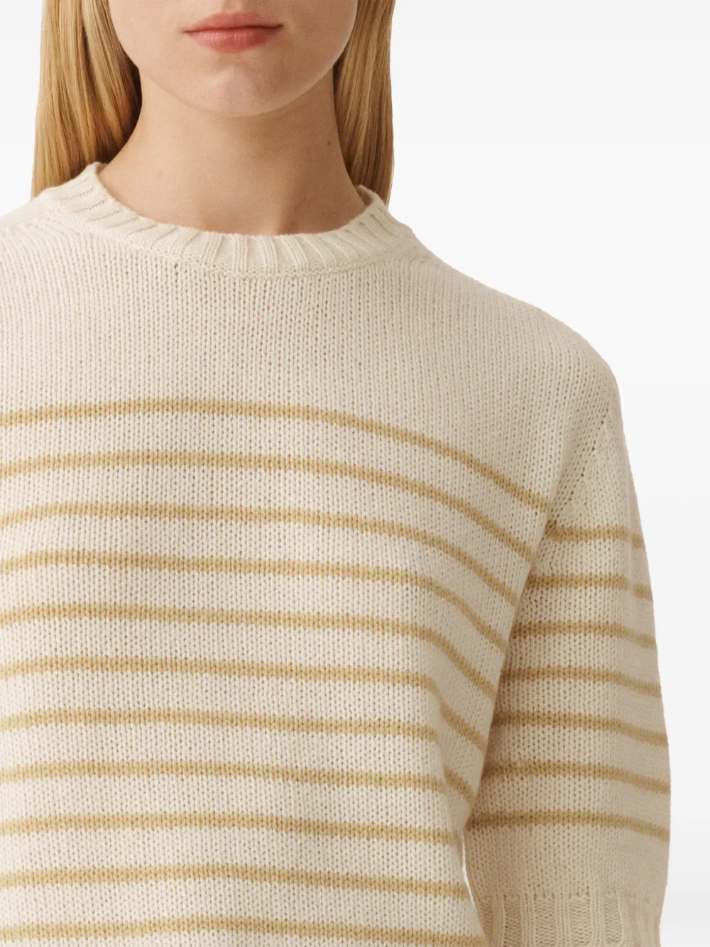 Fabiana Filippi Gestreepte trui Beige