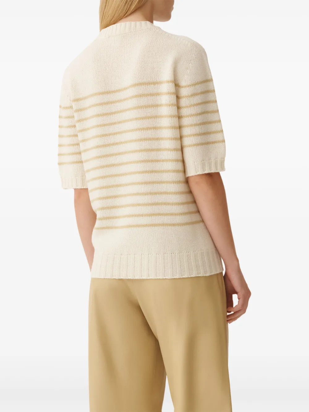 Fabiana Filippi Gestreepte trui Beige