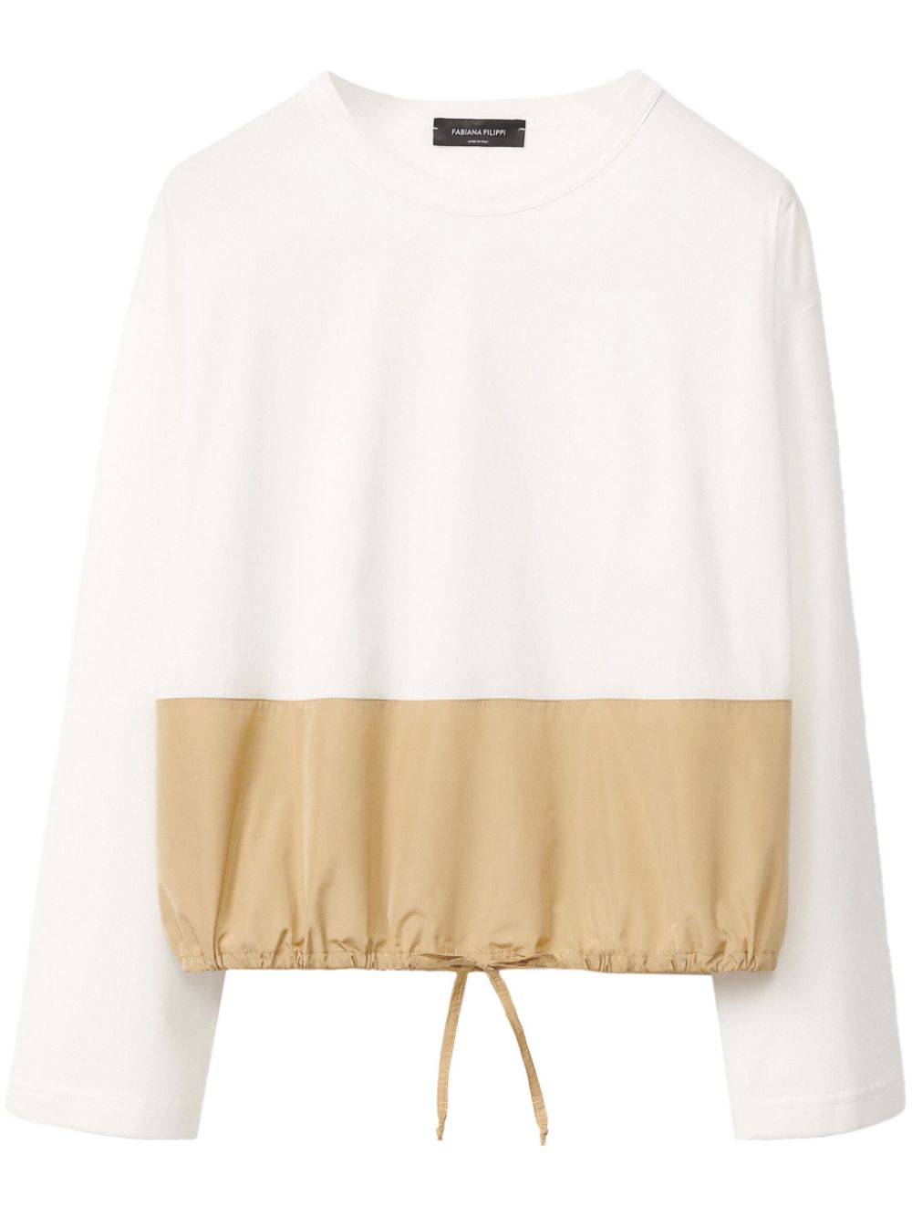 Fabiana Filippi T-shirt met colourblocking Wit