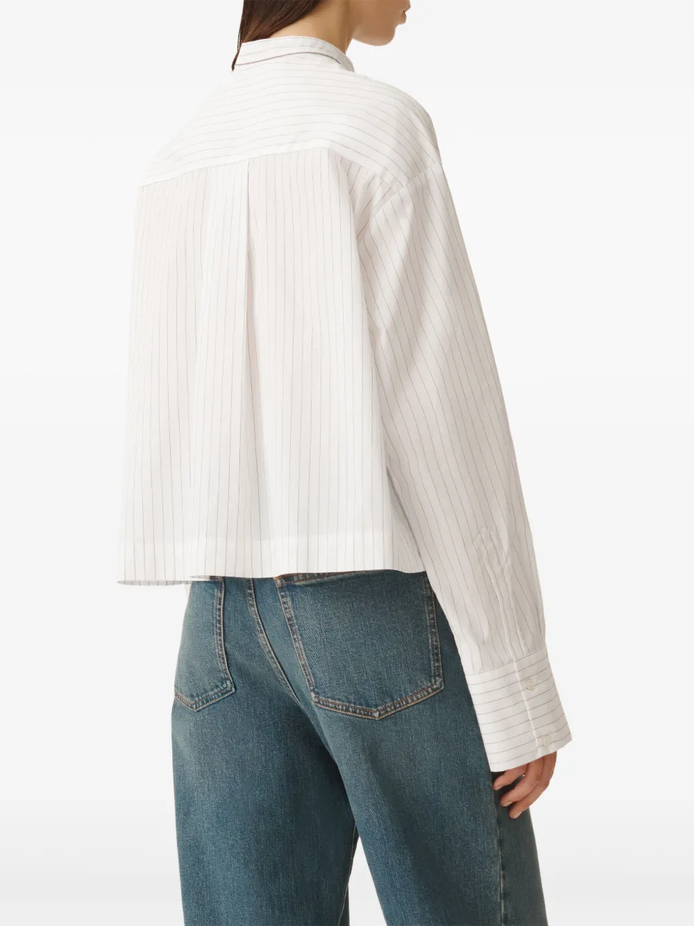 Fabiana Filippi Gestreept blouse Wit