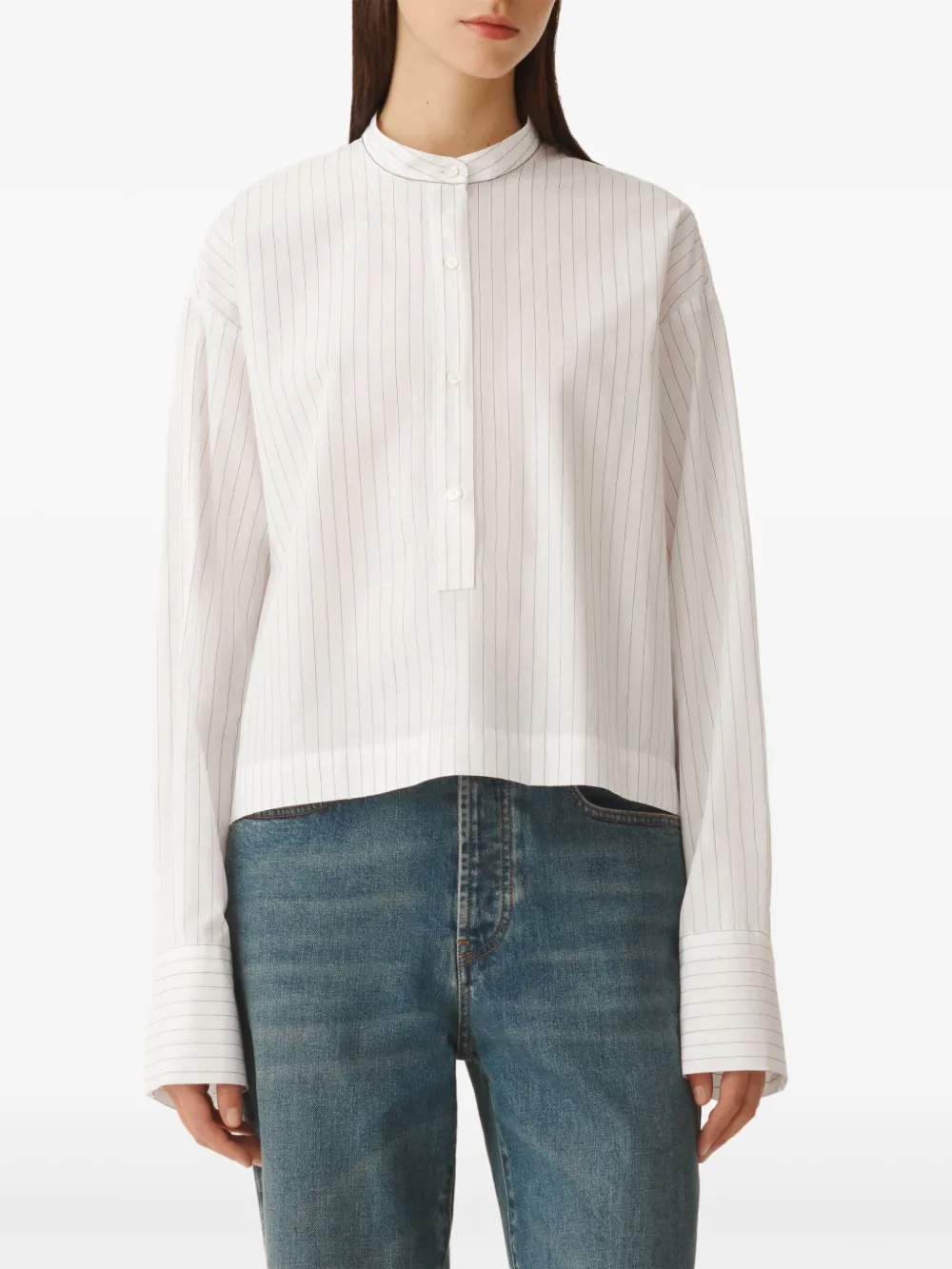 Fabiana Filippi Gestreept blouse Wit