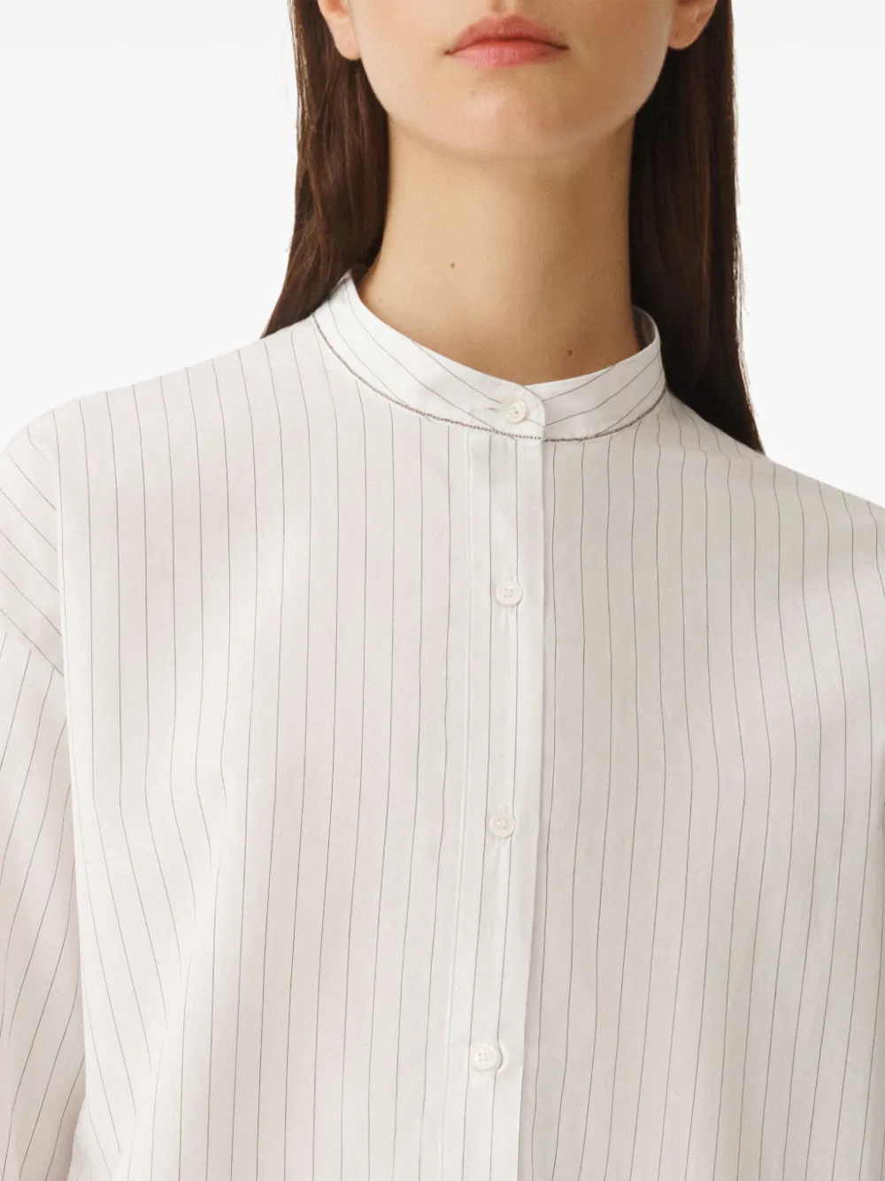 Fabiana Filippi Gestreept blouse Wit
