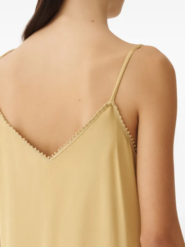 fabiana filippi satin slip dress Fabiana Filippi Satin Slip Midi Dress | Brown