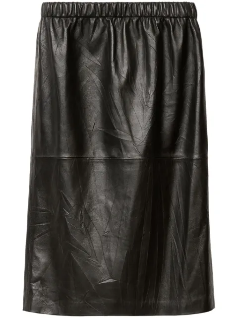 Fabiana Filippi leather midi skirt
