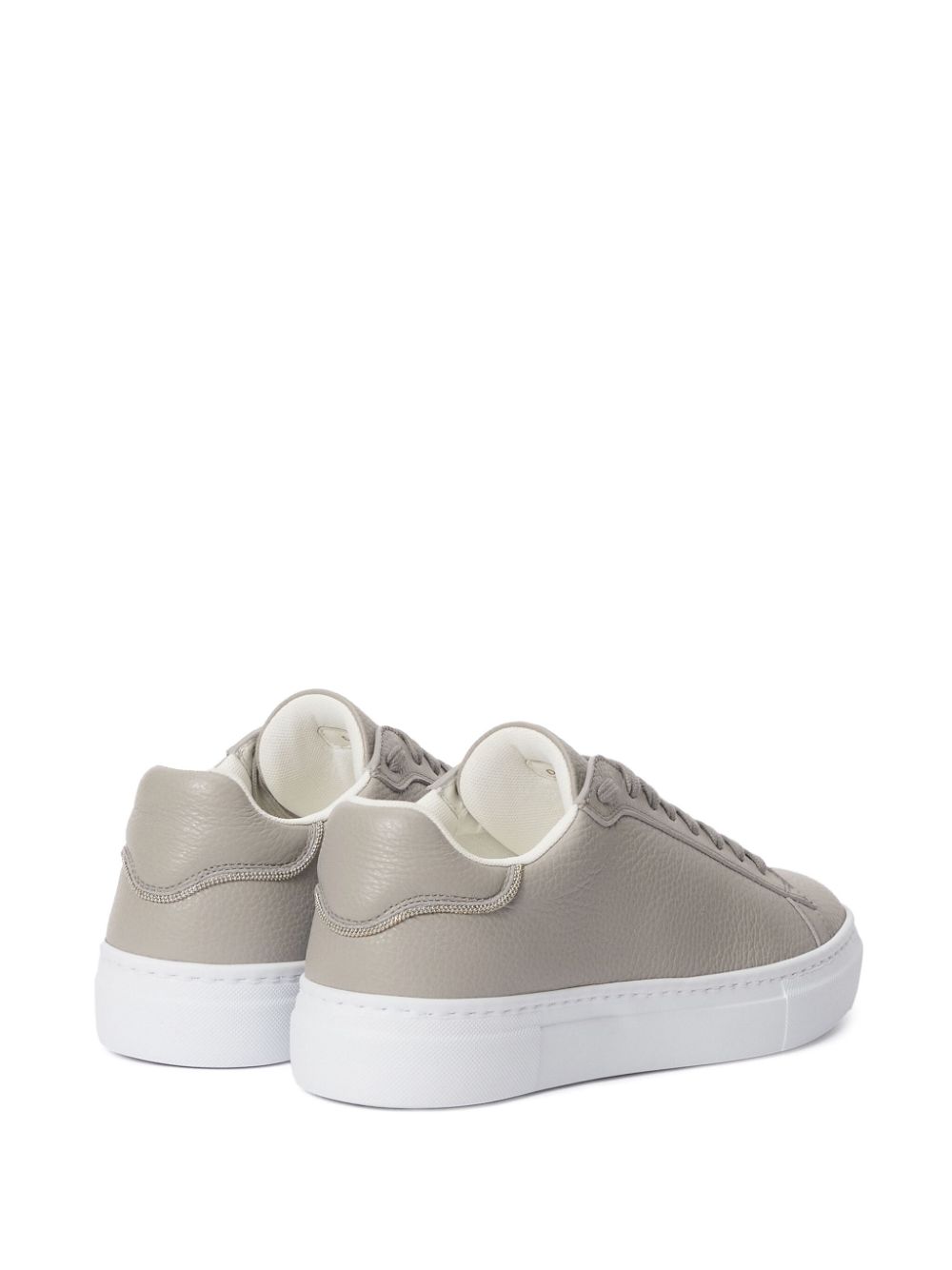 Fabiana Filippi leather lace-up sneakers Grey