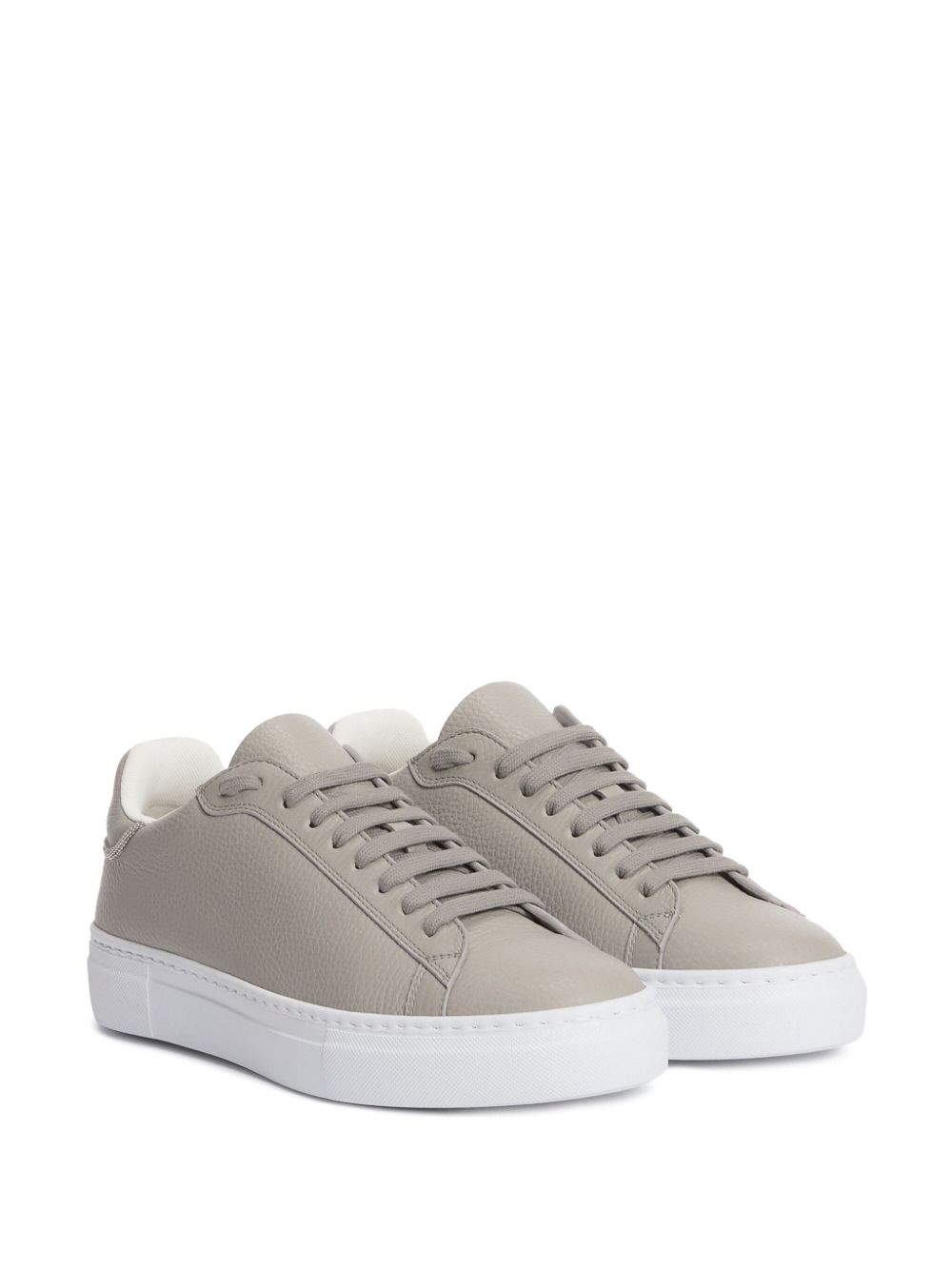 Fabiana Filippi leather lace-up sneakers Grey