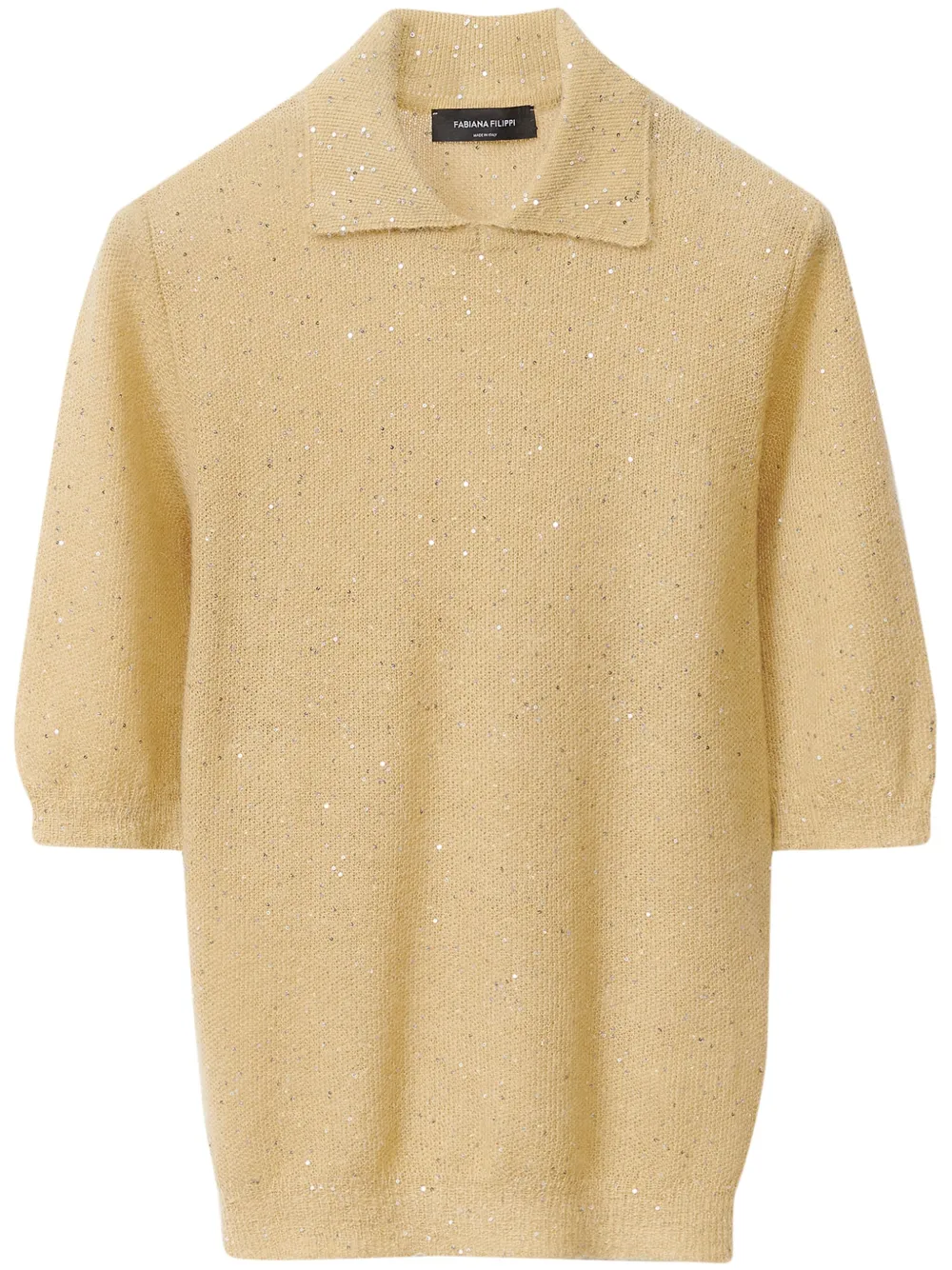 knitted polo top