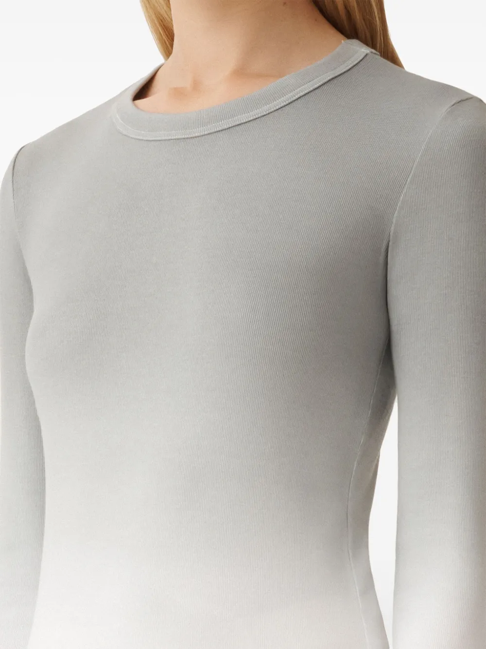 Fabiana Filippi Gradient-effect T-shirt In Grey