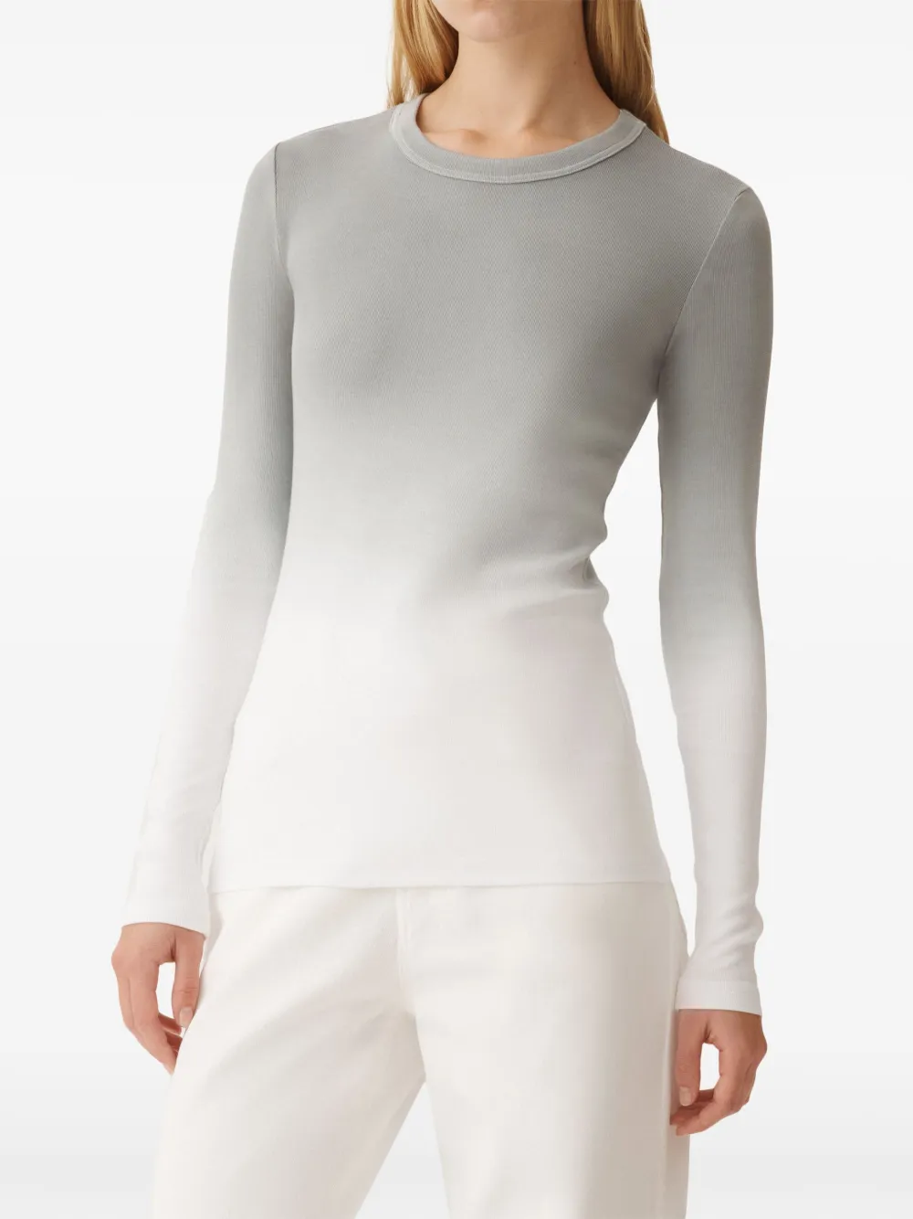 Fabiana Filippi Gradient-effect T-shirt In Grey