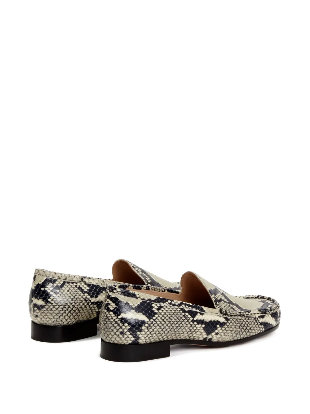 Fabiana Filippi snake-print loafers Neutrals