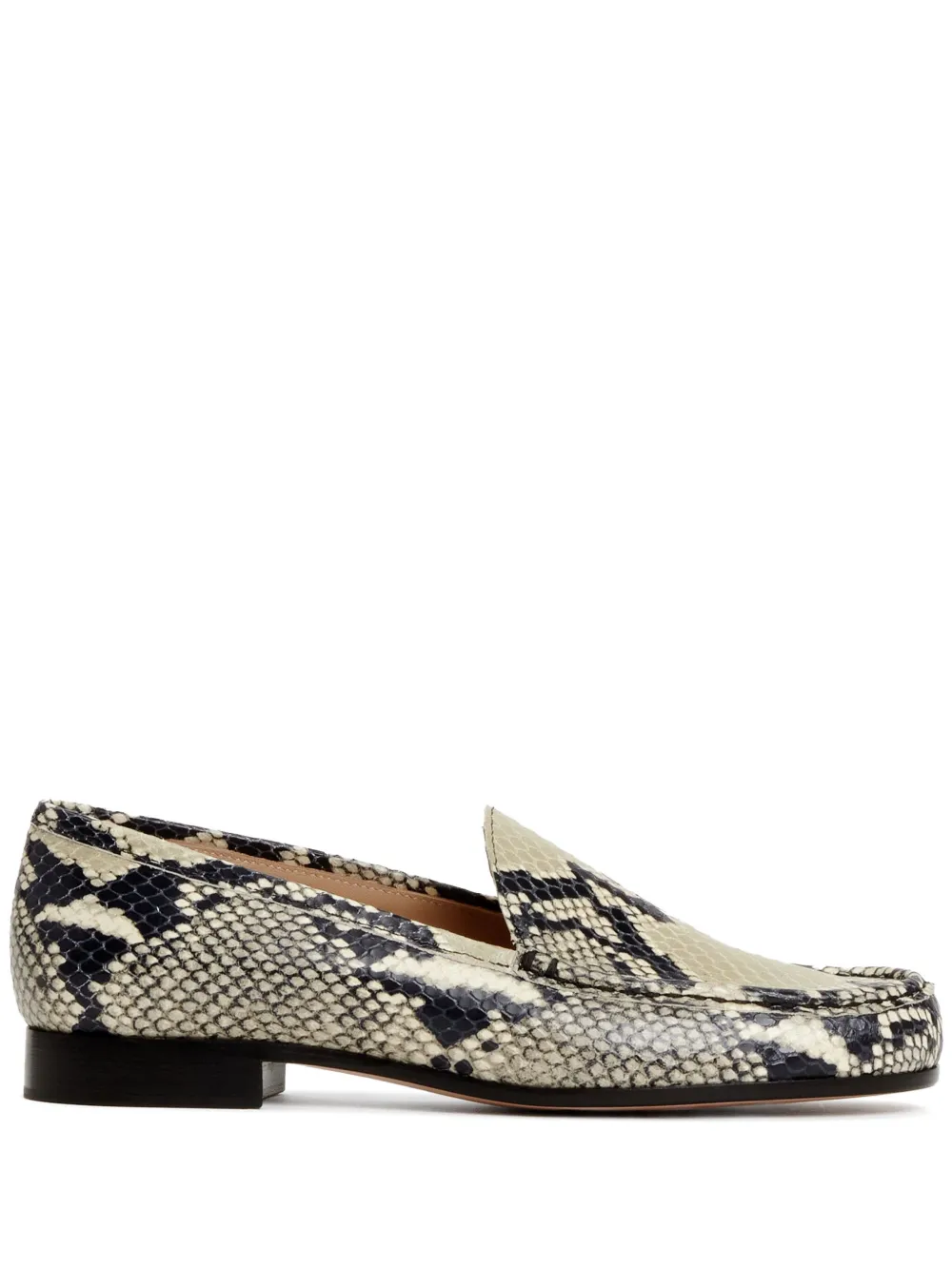 Fabiana Filippi Loafers met slangenprint Beige