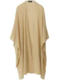 Fabiana Filippi open-front cape - Brown