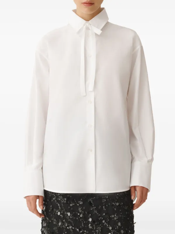 [FABIANA FILIPPIポプリントップ Fabiana Filippi ポプリン シャツ | ホワイト | FARFETCH JP