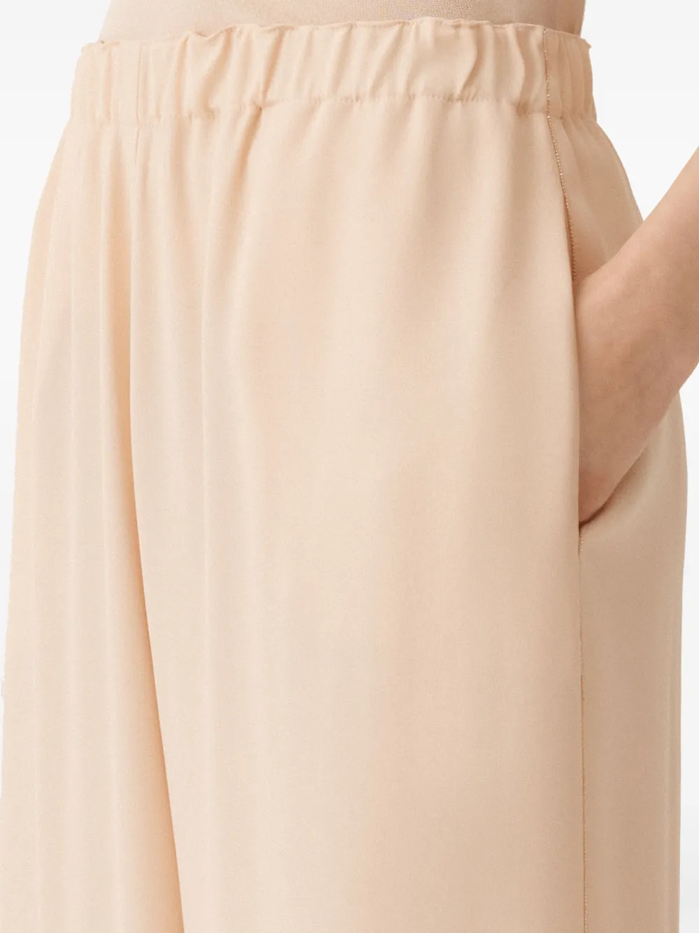 Fabiana Filippi Broek met kralendetail Roze