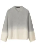 Fabiana Filippi gradient-effect sweater - Grey