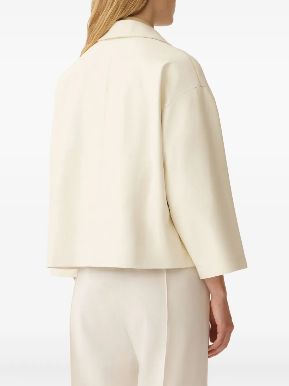 Fabiana Filippi Leren jack Beige