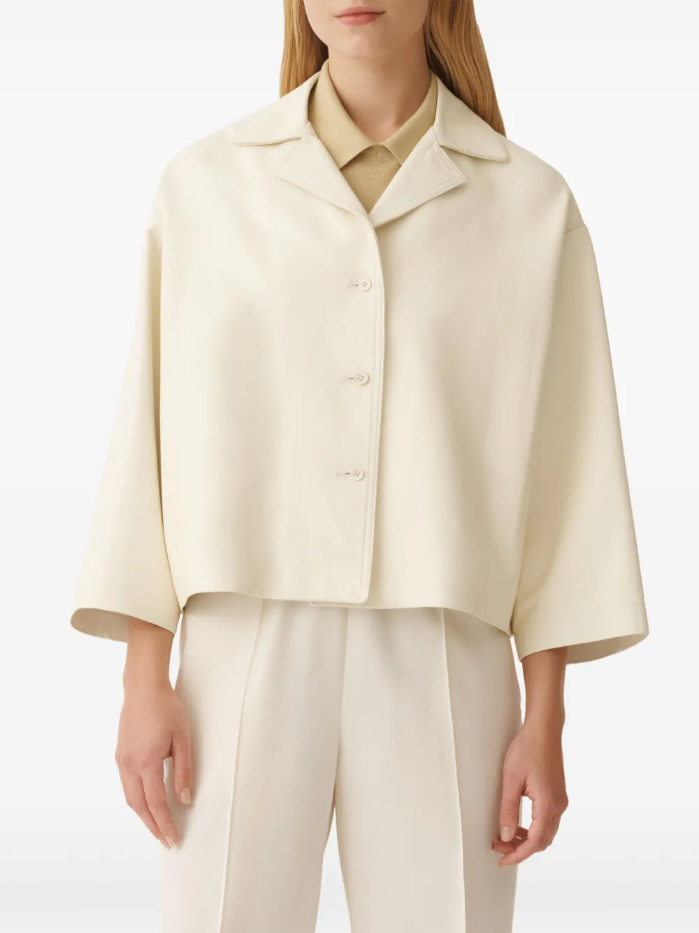 Fabiana Filippi Leren jack Beige
