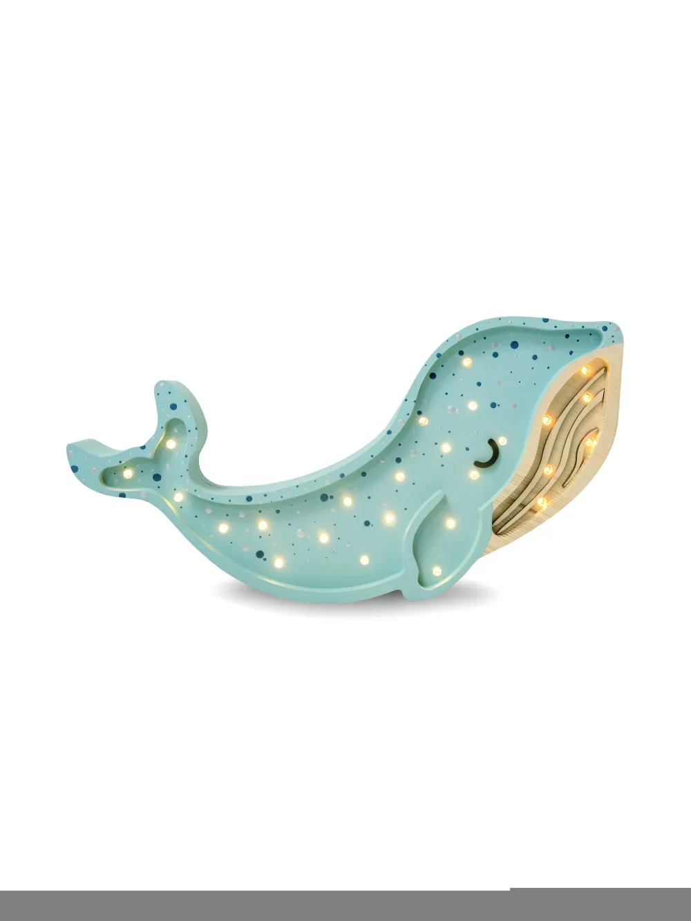 Little Lights Whale Lamp In Blue
