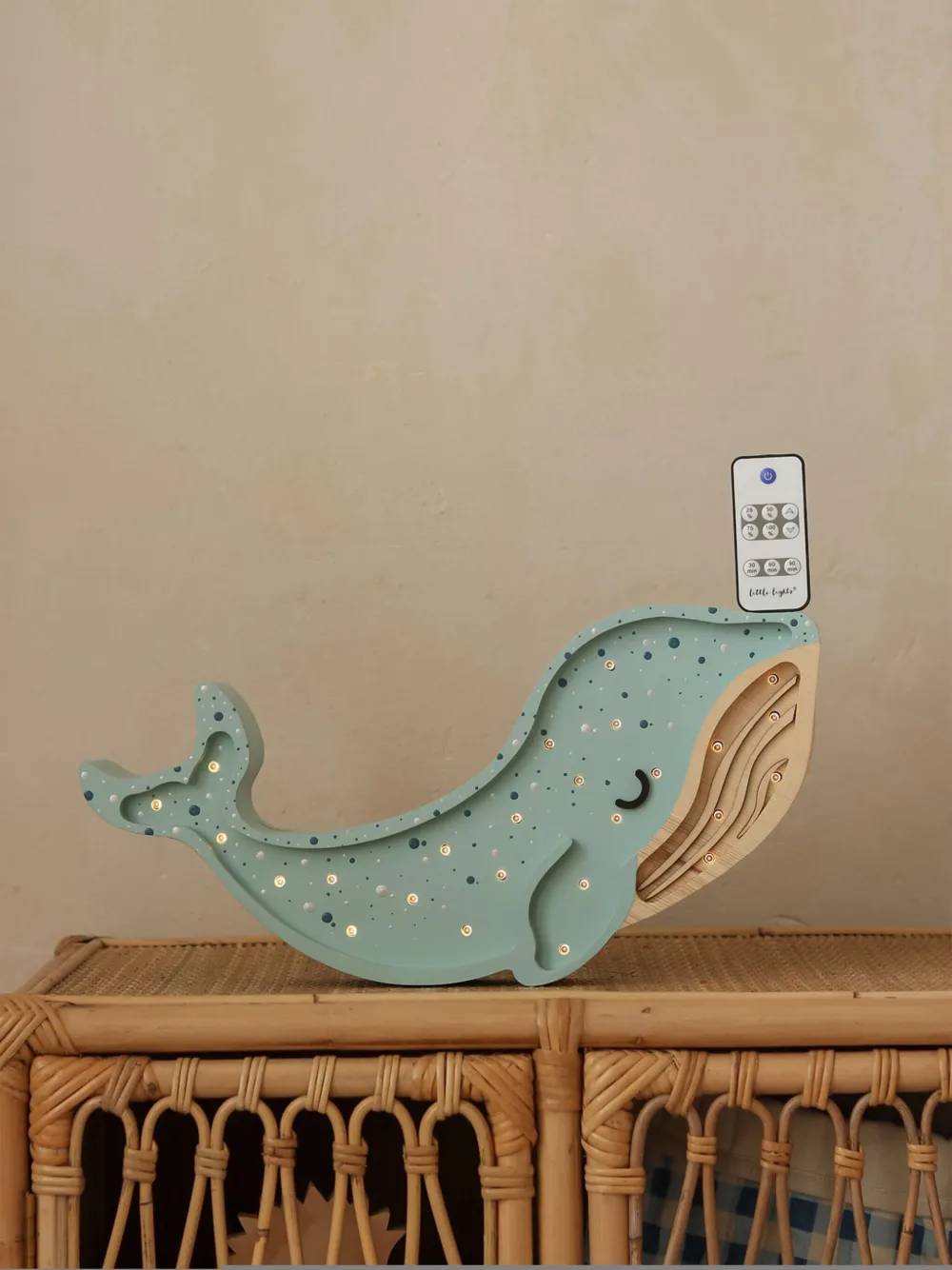 Little Lights Whale Lamp In Blue