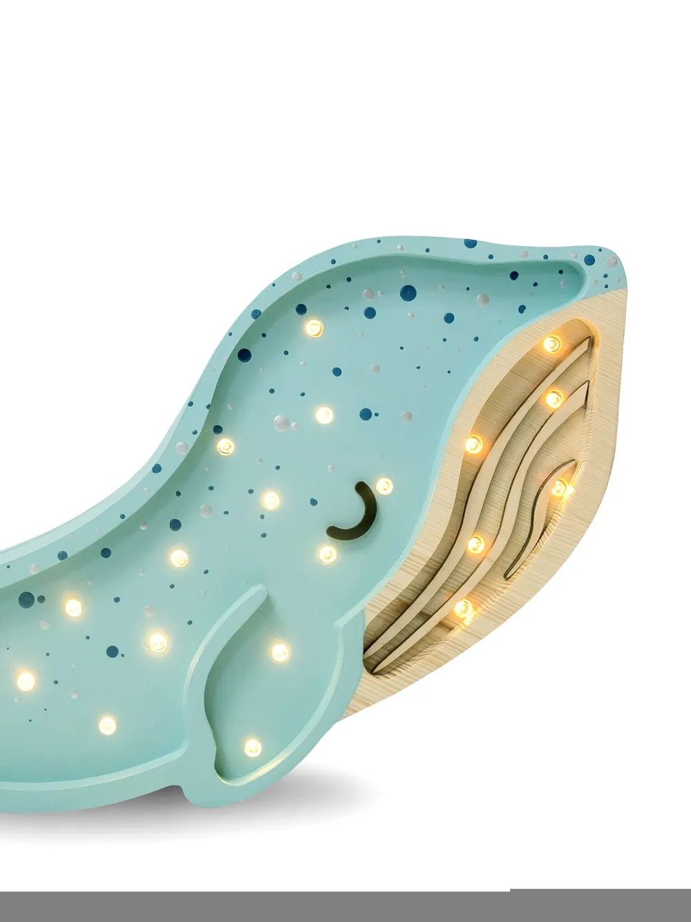 Little Lights Whale Lamp In Blue