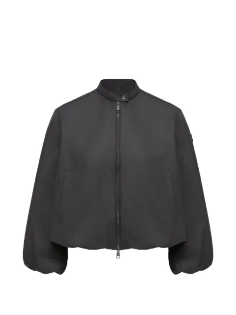 Moncler zip-up band-collar jacket