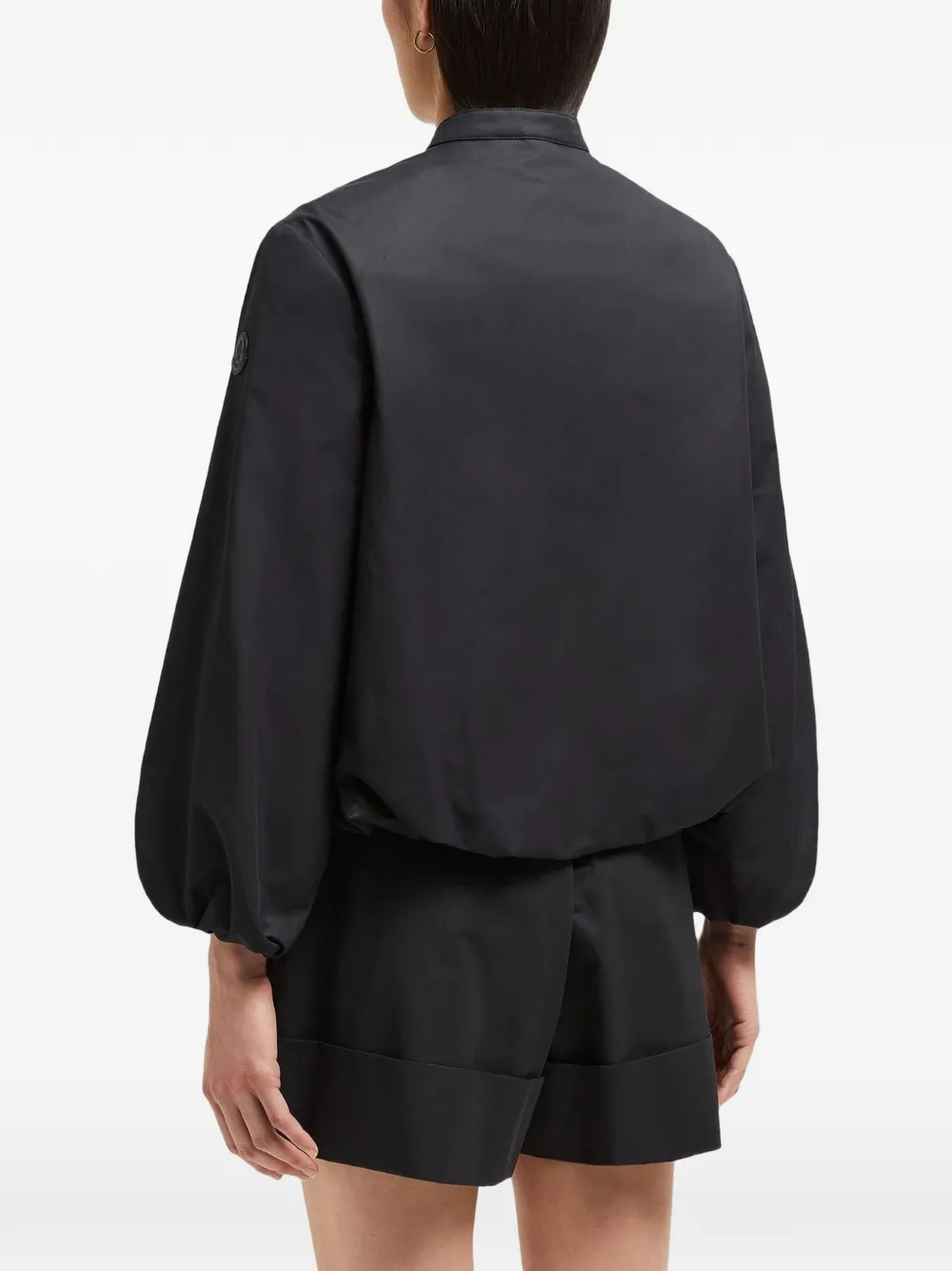 Moncler Jack met bandkraag en rits Zwart