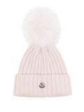 Moncler tricot beanie - Pink