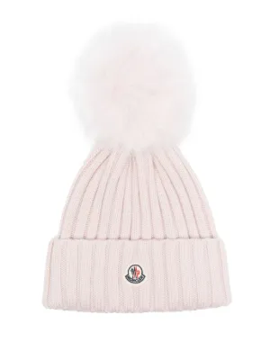 モンクレール　MONCLER ニット帽　ホワイト　ニット　帽子　冬　冬物　白 楽天市場】モンクレール ニット帽 MONCLER ニットキャップ 帽子