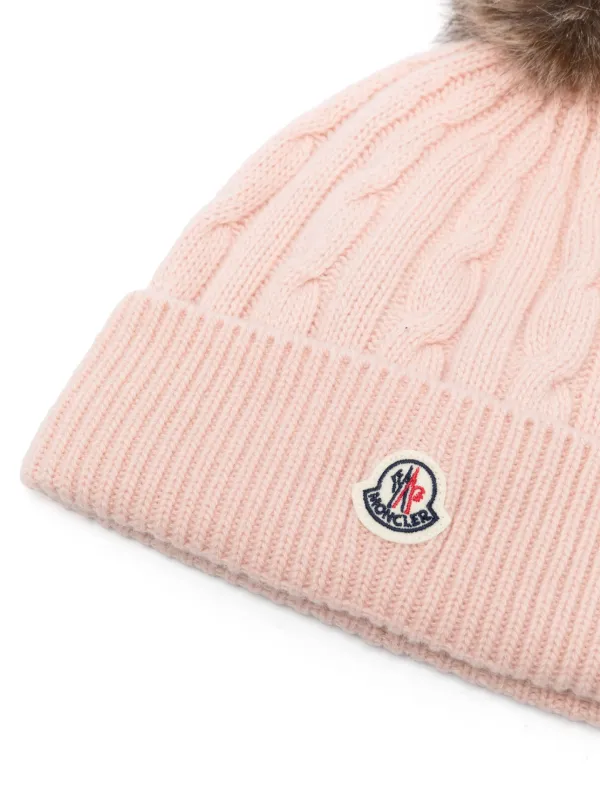 Moncler Tricot Beanie | Pink | FARFETCH display picture 1