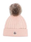 Moncler tricot beanie - Pink