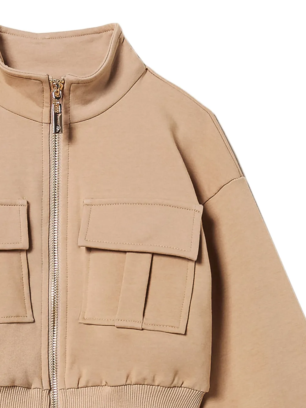 TWINSET Kids Jaqueta de tricô com zíper | Jaquetas Bomber | Image 2