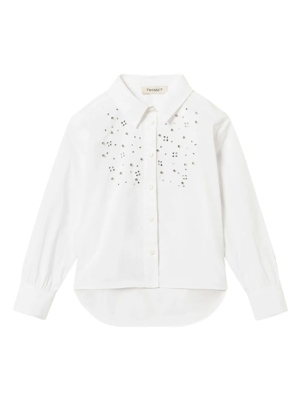 TWINSET Kids Camisa com aplicação de cristais | Branco | Image 1