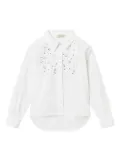 TWINSET Kids crystal-embellished shirt - White