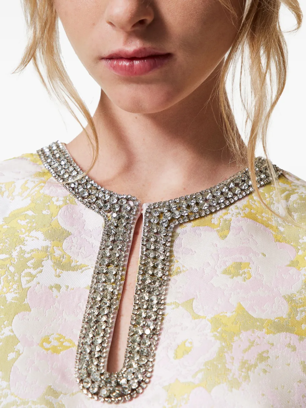 TWINSET Mini-jurk met jacquard Wit
