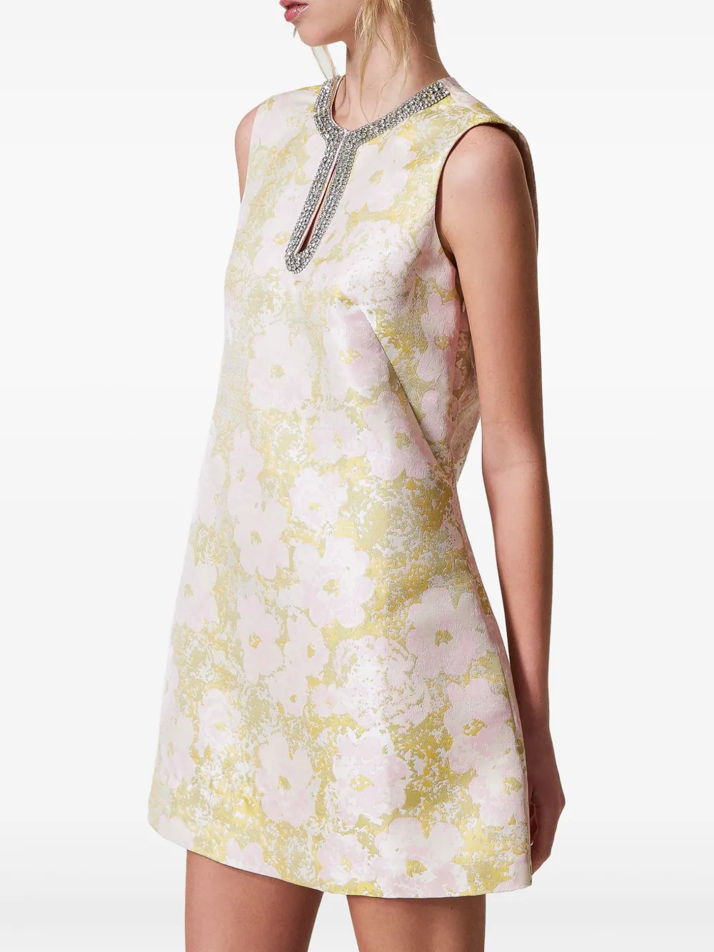 TWINSET Mini-jurk met jacquard - Wit