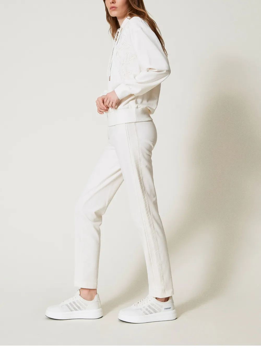 TWINSET Gebreide broek Wit