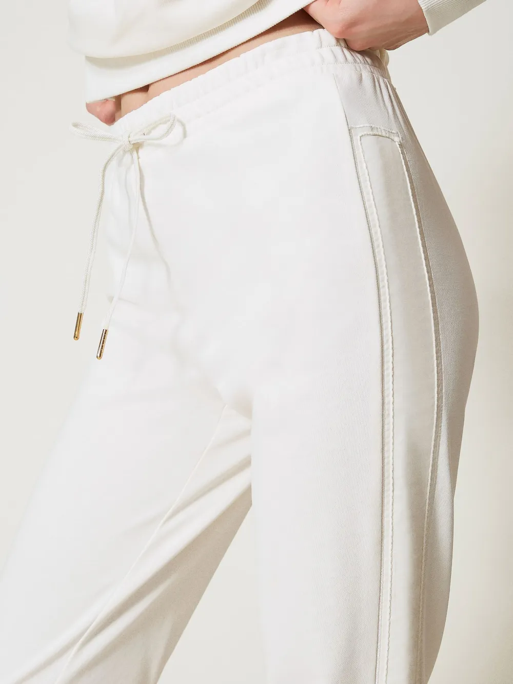 TWINSET Gebreide broek Wit