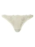 TWINSET laced g-string - White