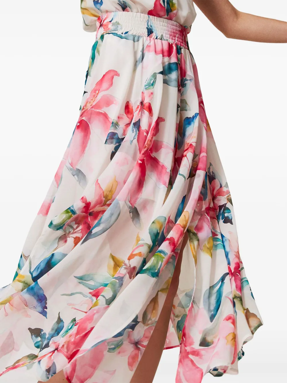 TWINSET Rok met bloemenprint Wit