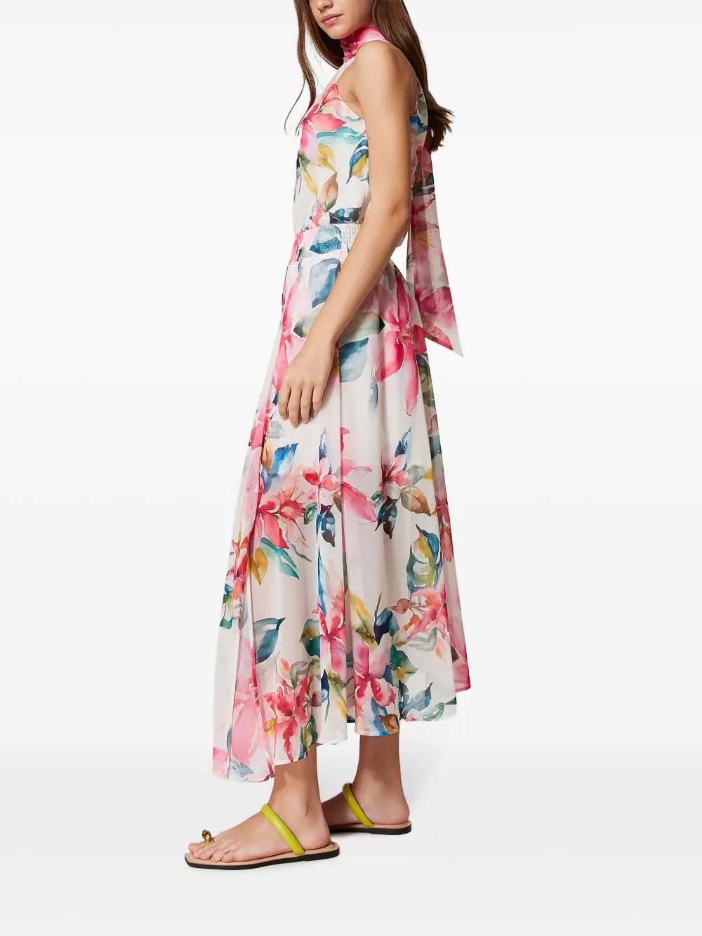 TWINSET Rok met bloemenprint Wit