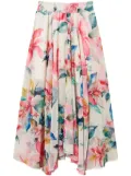 TWINSET floral-print skirt - White