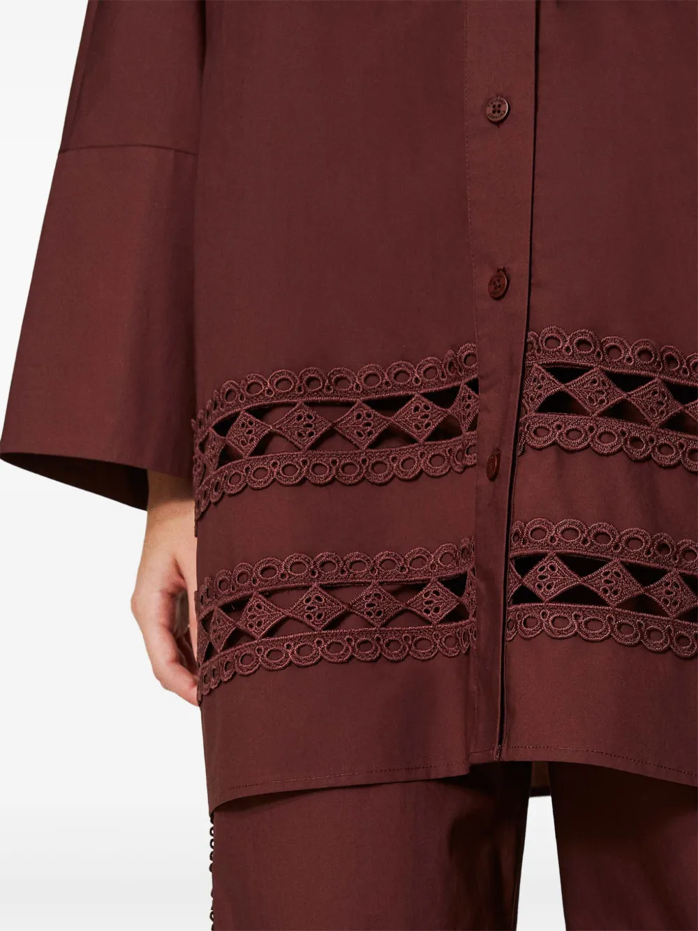 TWINSET Geweven blouse Bruin