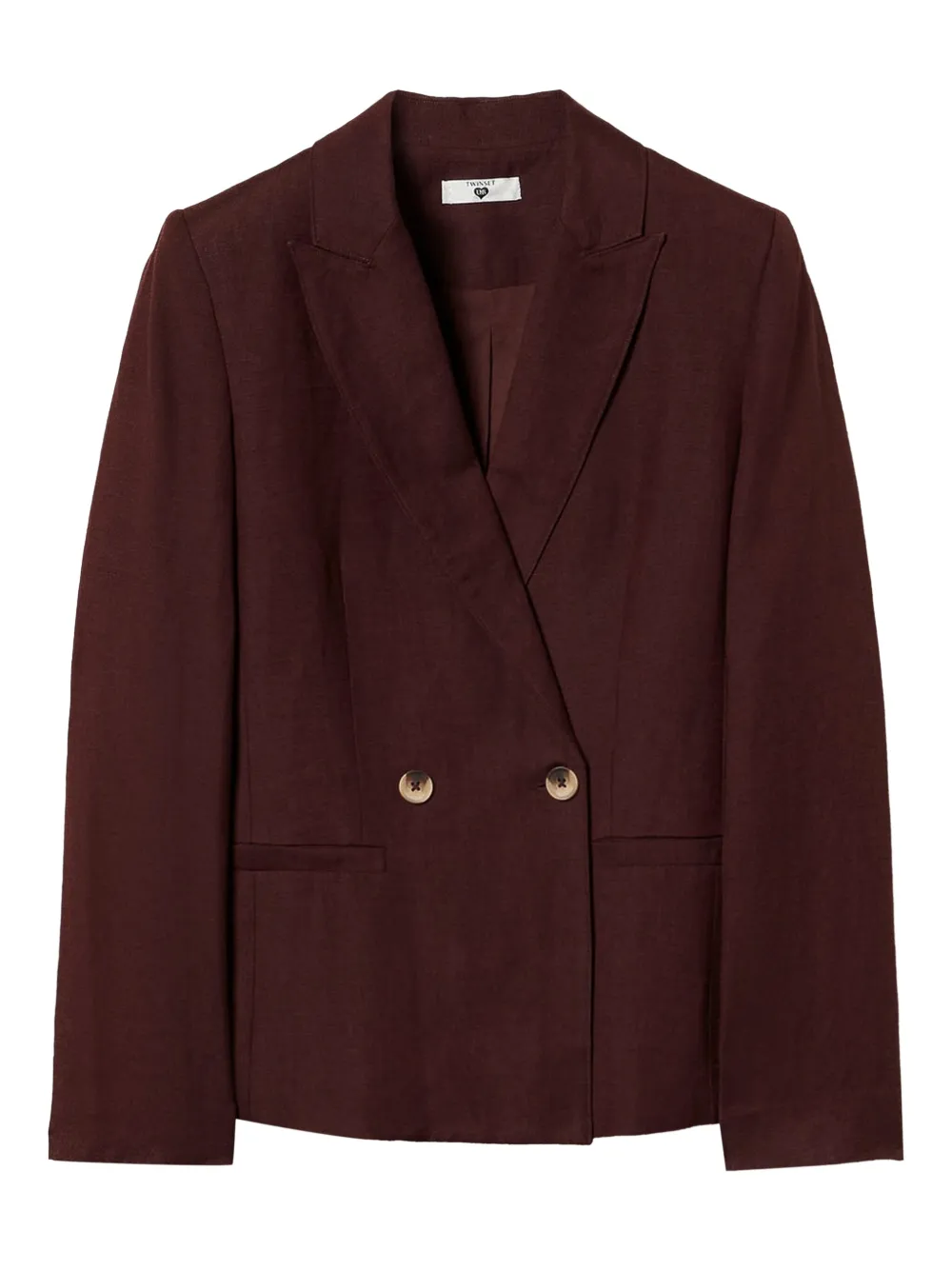 TWINSET blazer con doble botonadura | marrón | Image 1