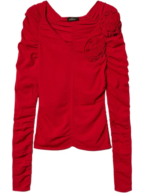 TWINSET flower-detailing top 