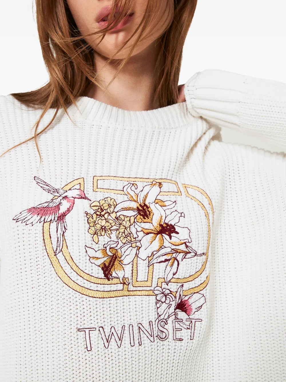 Oval T embroidered jumper