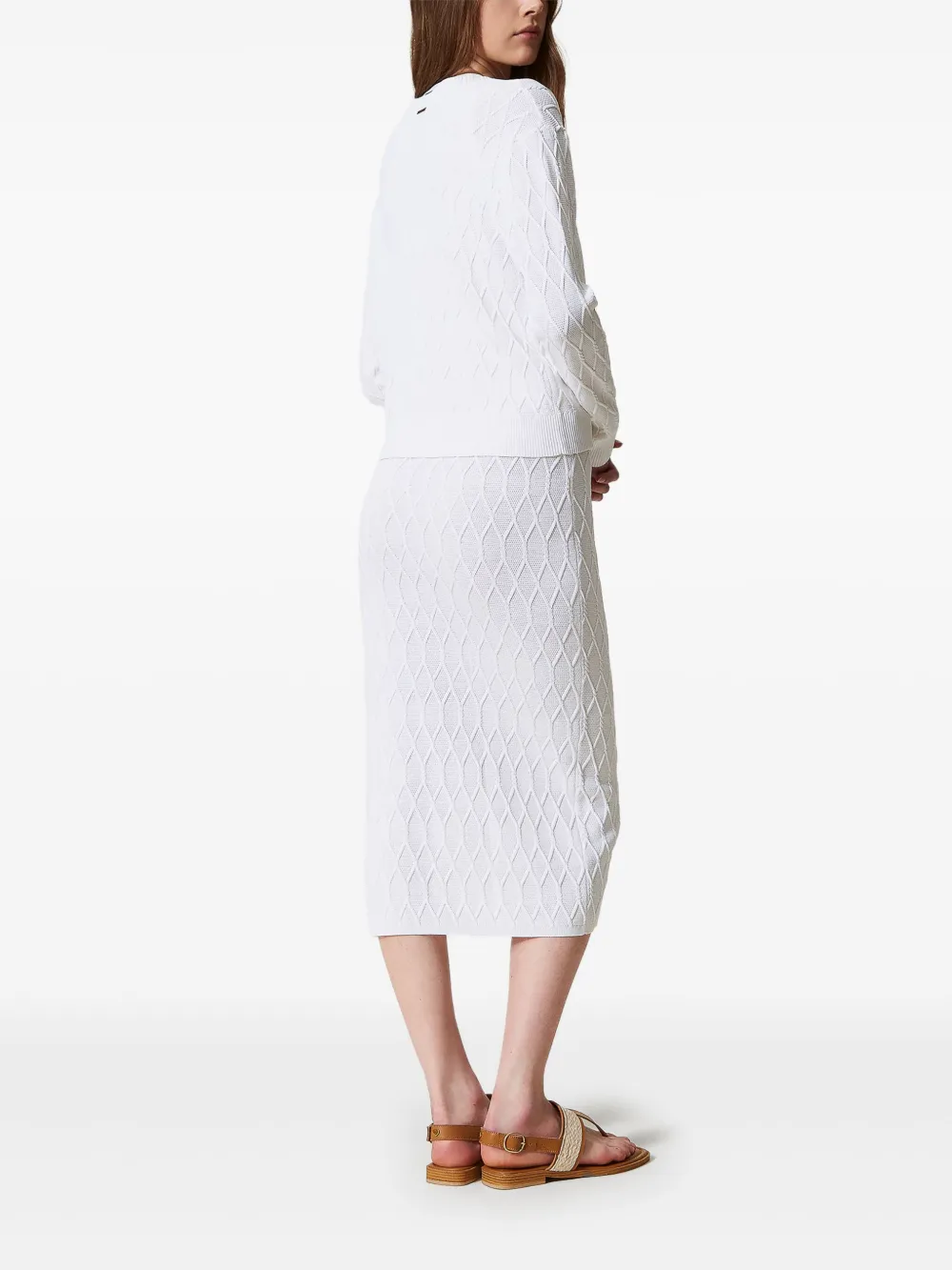 TWINSET Lozenge rok Wit