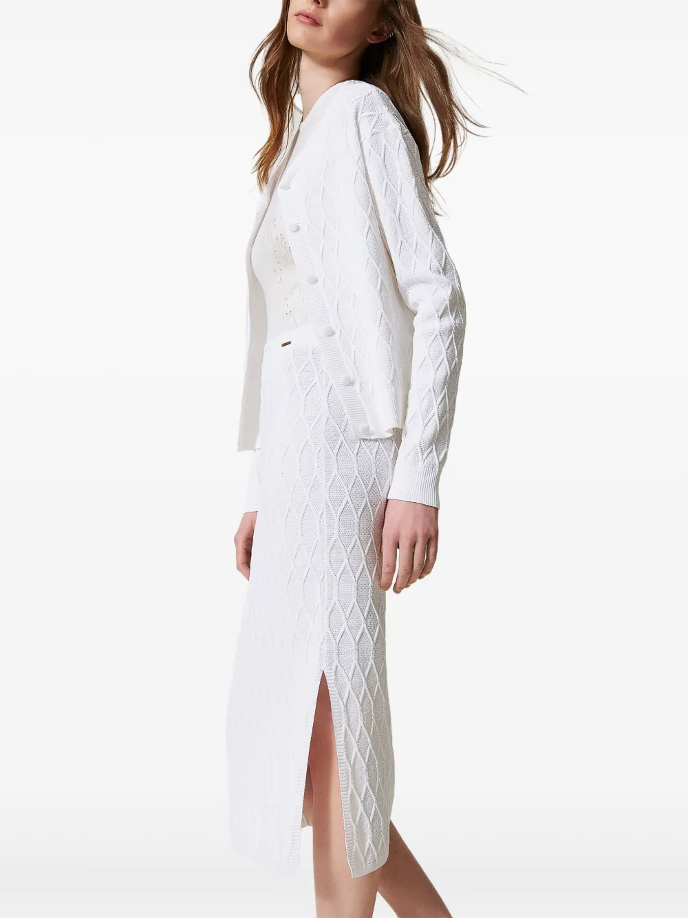 TWINSET Lozenge rok Wit
