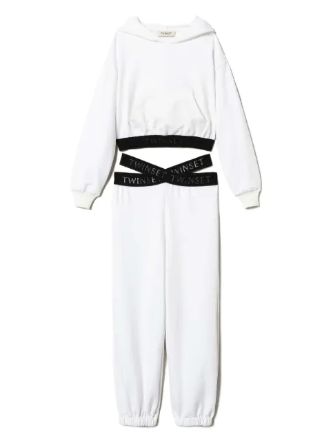 TWINSET Kids traje deportivo con franjas del logo