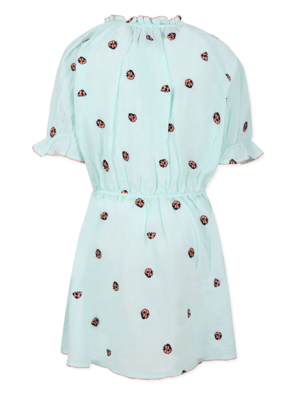 Stella McCartney Kids ladybug embroidery dress - Groen